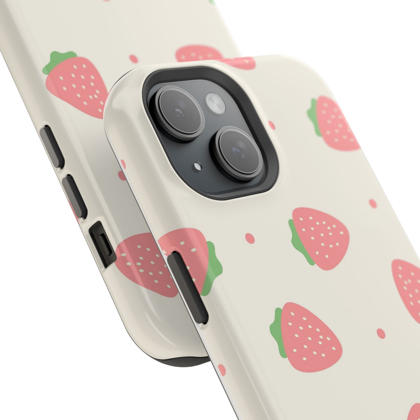 Strawberry Pattern Impact-Resistant Phone Case
