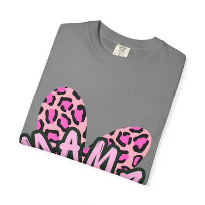Mama Pink Leopard Heart T-Shirt