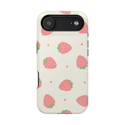 Strawberry Pattern Impact-Resistant Phone Case