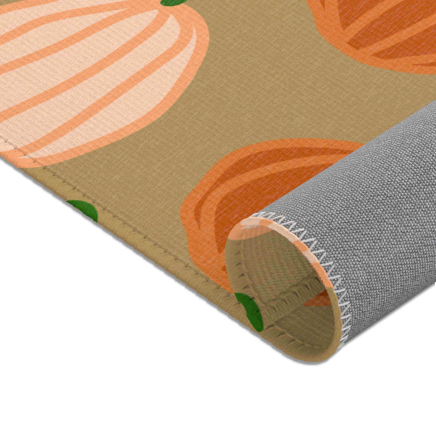 Autumn Pumpkin Area Rug — Cozy Fall Kitchen & Entryway Mat