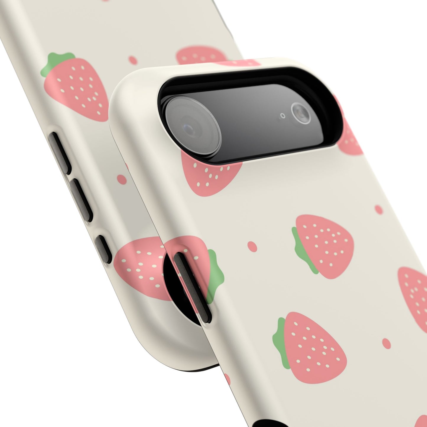 Strawberry Pattern Impact-Resistant Phone Case