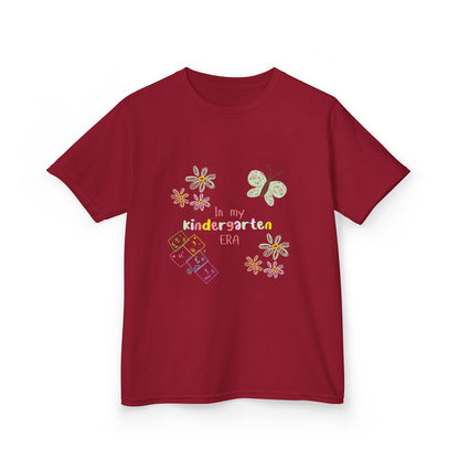 Kindergarten Era Kids T‑Shirt — Cute Butterfly & Crayon Back-to-School Tee