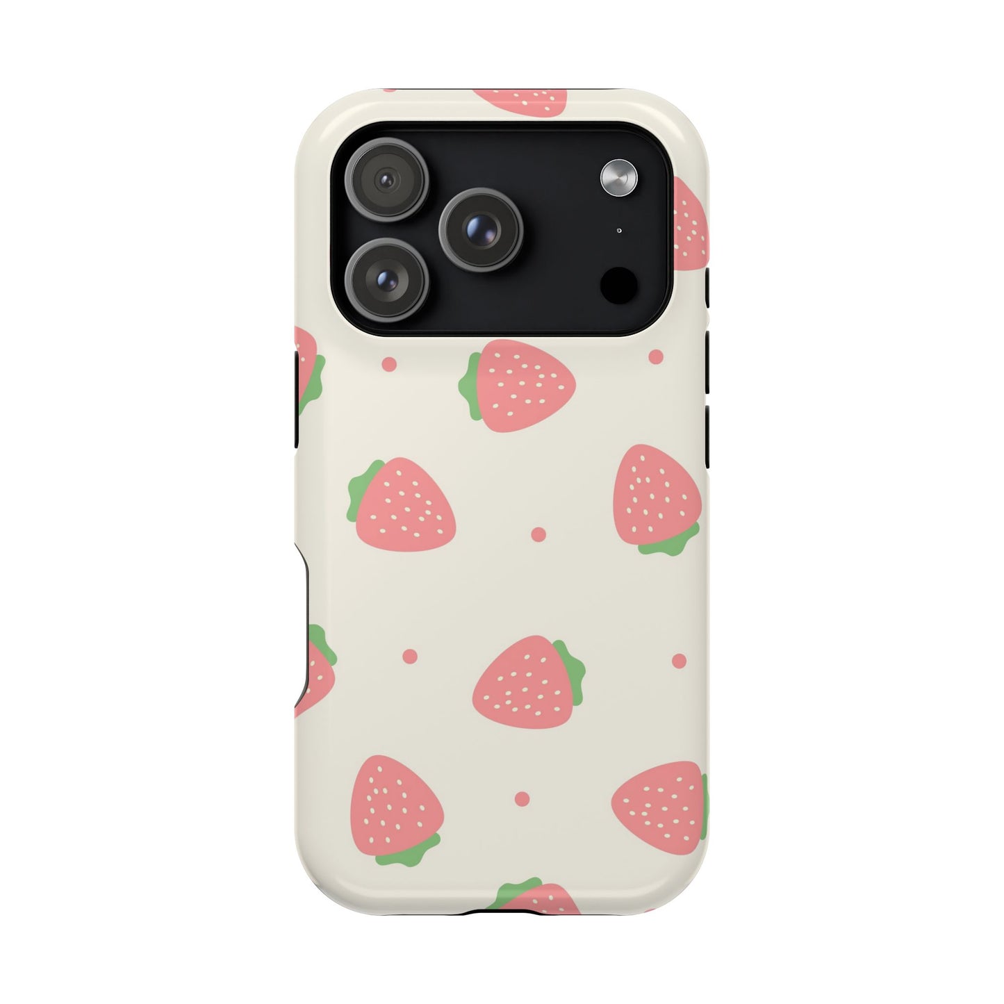 Strawberry Pattern Impact-Resistant Phone Case