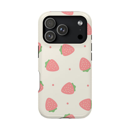 Strawberry Pattern Impact-Resistant Phone Case