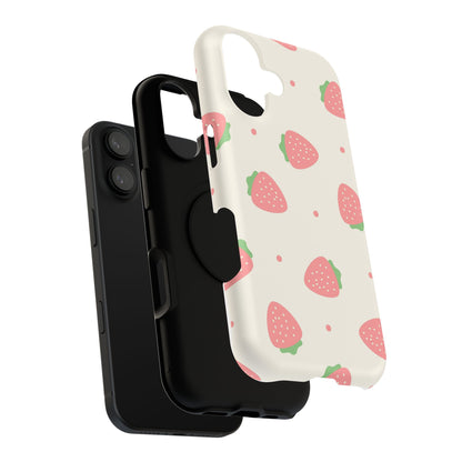 Strawberry Pattern Impact-Resistant Phone Case