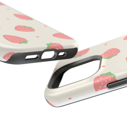 Strawberry Pattern Impact-Resistant Phone Case