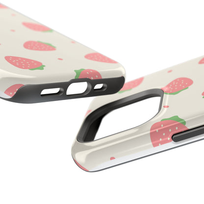 Strawberry Pattern Impact-Resistant Phone Case