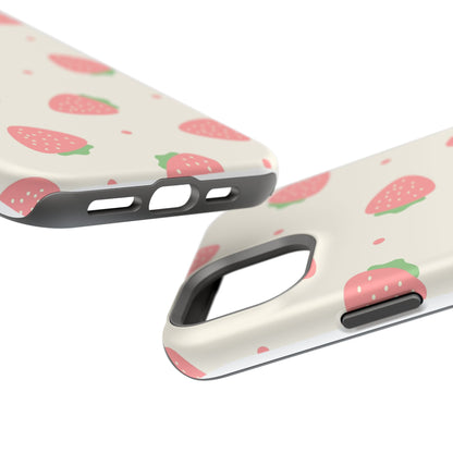 Strawberry Pattern Impact-Resistant Phone Case