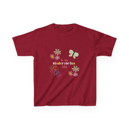 Kindergarten Era Kids T‑Shirt — Cute Butterfly & Crayon Back-to-School Tee