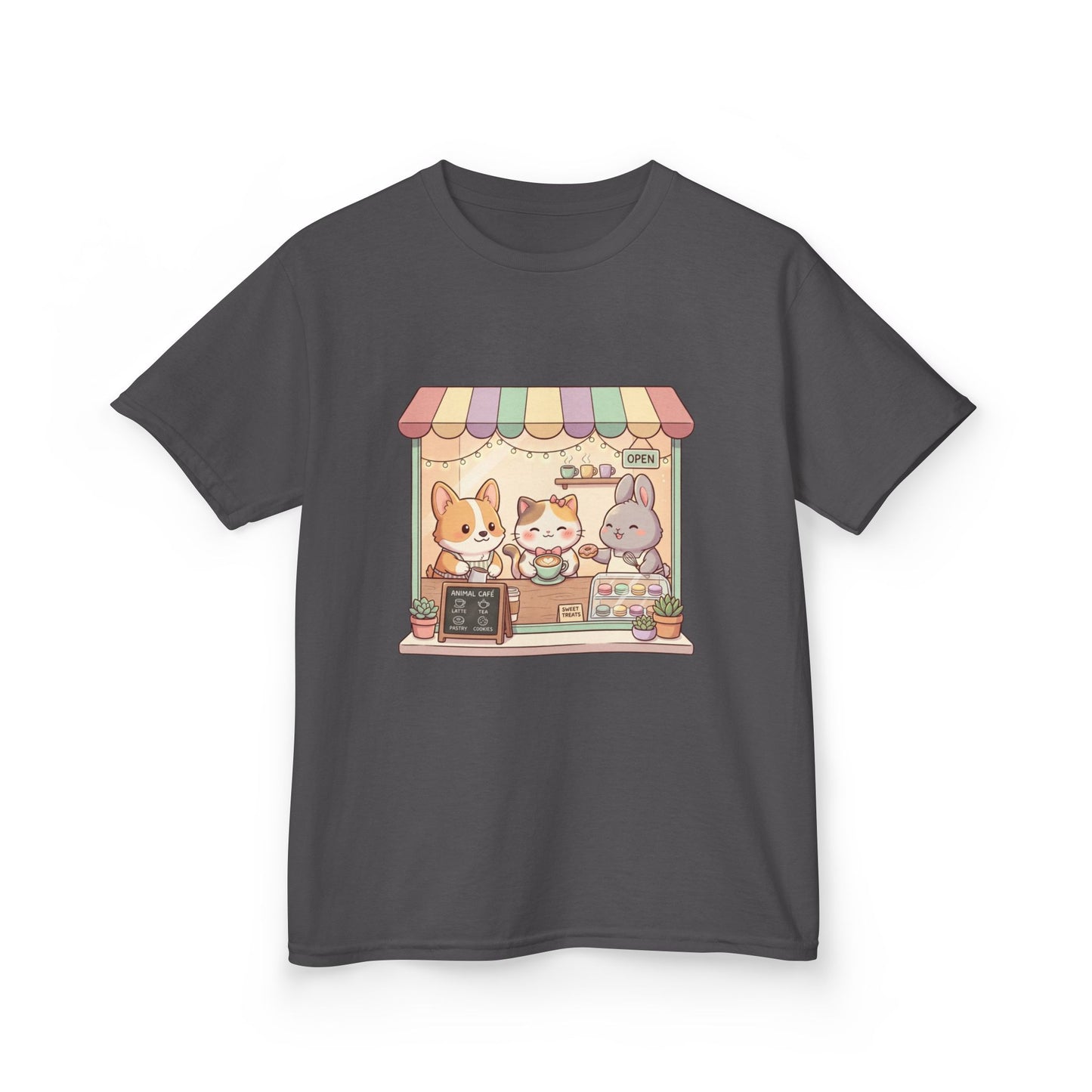 Kids Tee — Cute Animal Bakery Cartoon Graphic