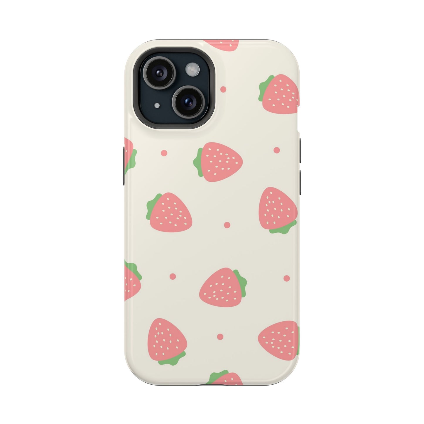 Strawberry Pattern Impact-Resistant Phone Case