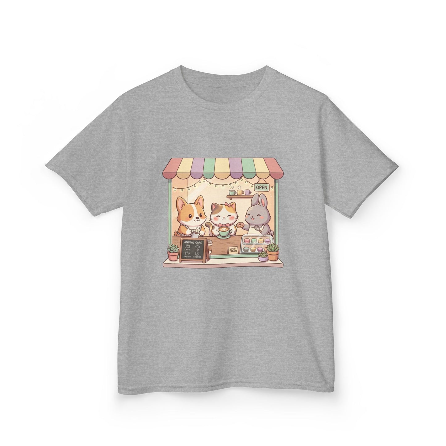 Kids Tee — Cute Animal Bakery Cartoon Graphic