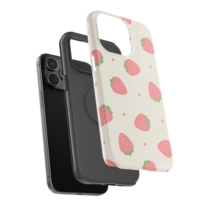 Strawberry Pattern Impact-Resistant Phone Case