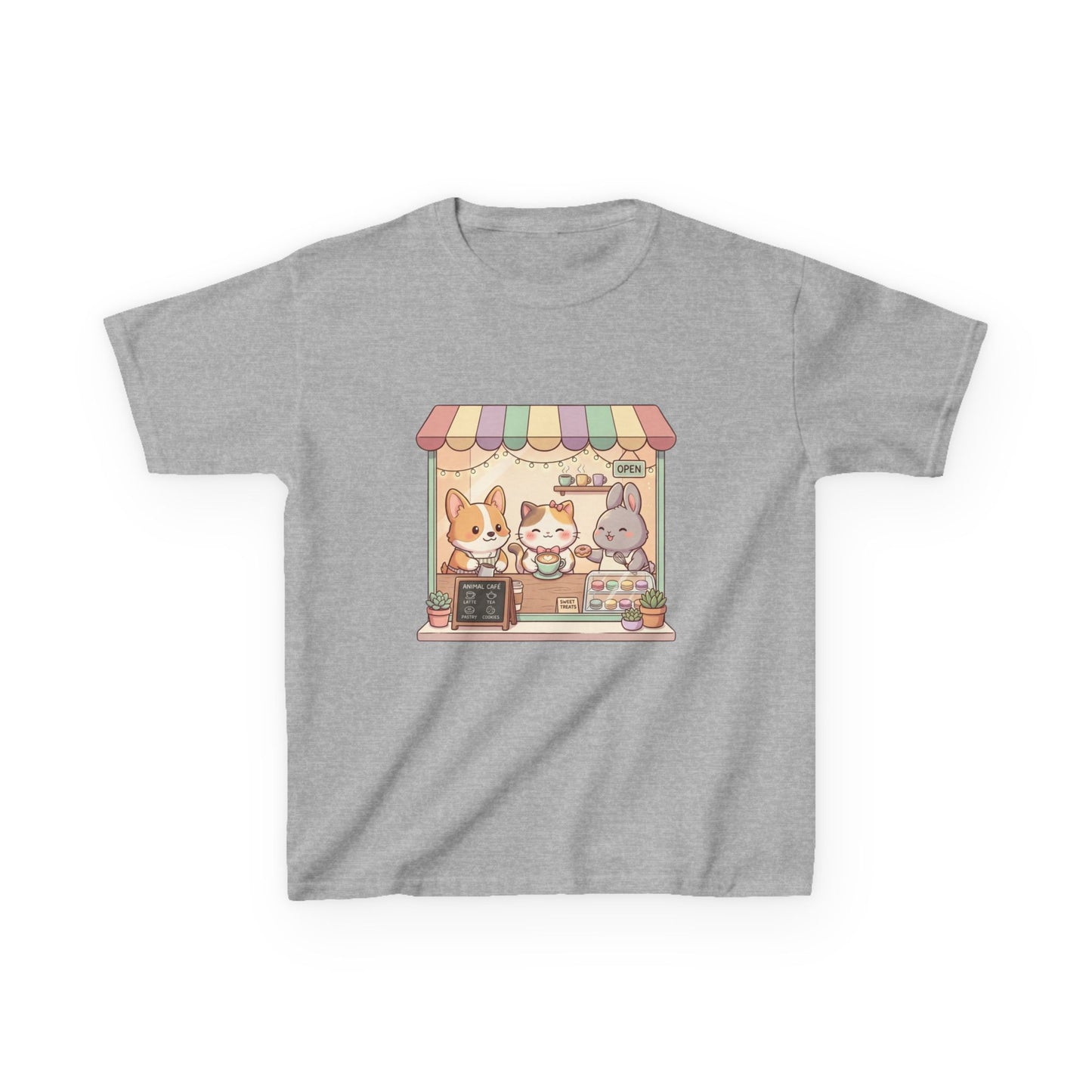 Kids Tee — Cute Animal Bakery Cartoon Graphic