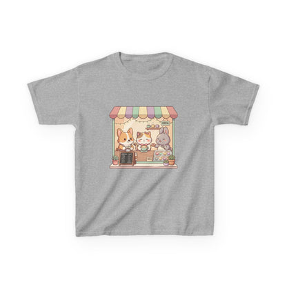 Kids Tee — Cute Animal Bakery Cartoon Graphic