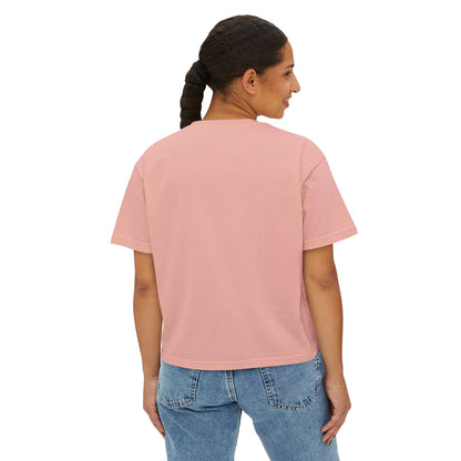 Vintage Teacup & Roses Boxy Tee — Floral Tea Party Graphic Shirt