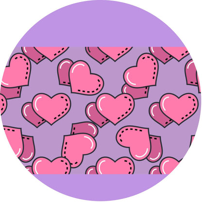Bao Bun Squishy Purple Hearts