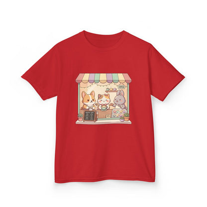 Kids Tee — Cute Animal Bakery Cartoon Graphic