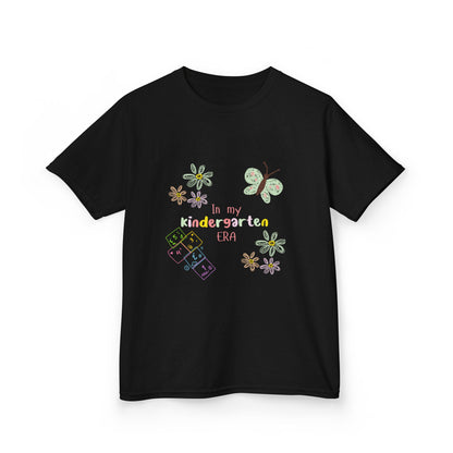 Kindergarten Era Kids T‑Shirt — Cute Butterfly & Crayon Back-to-School Tee