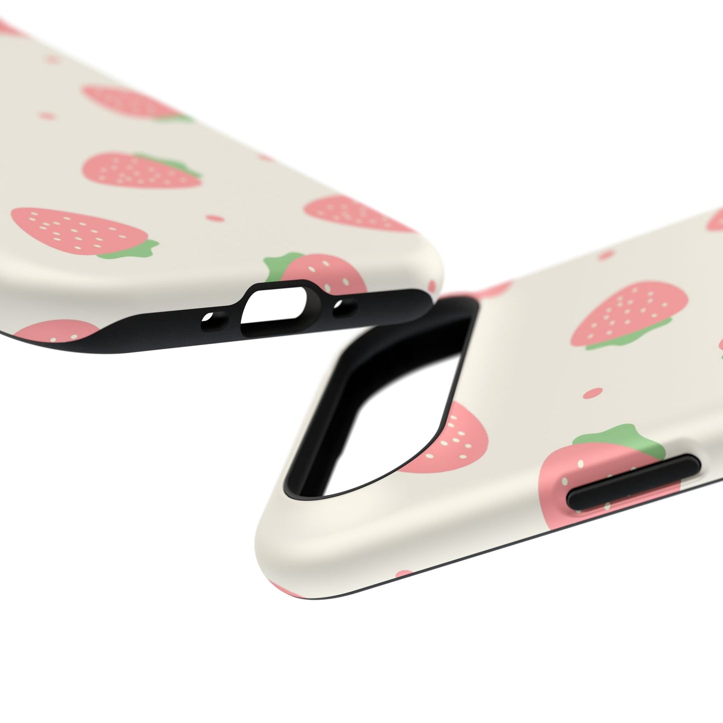 Strawberry Pattern Impact-Resistant Phone Case