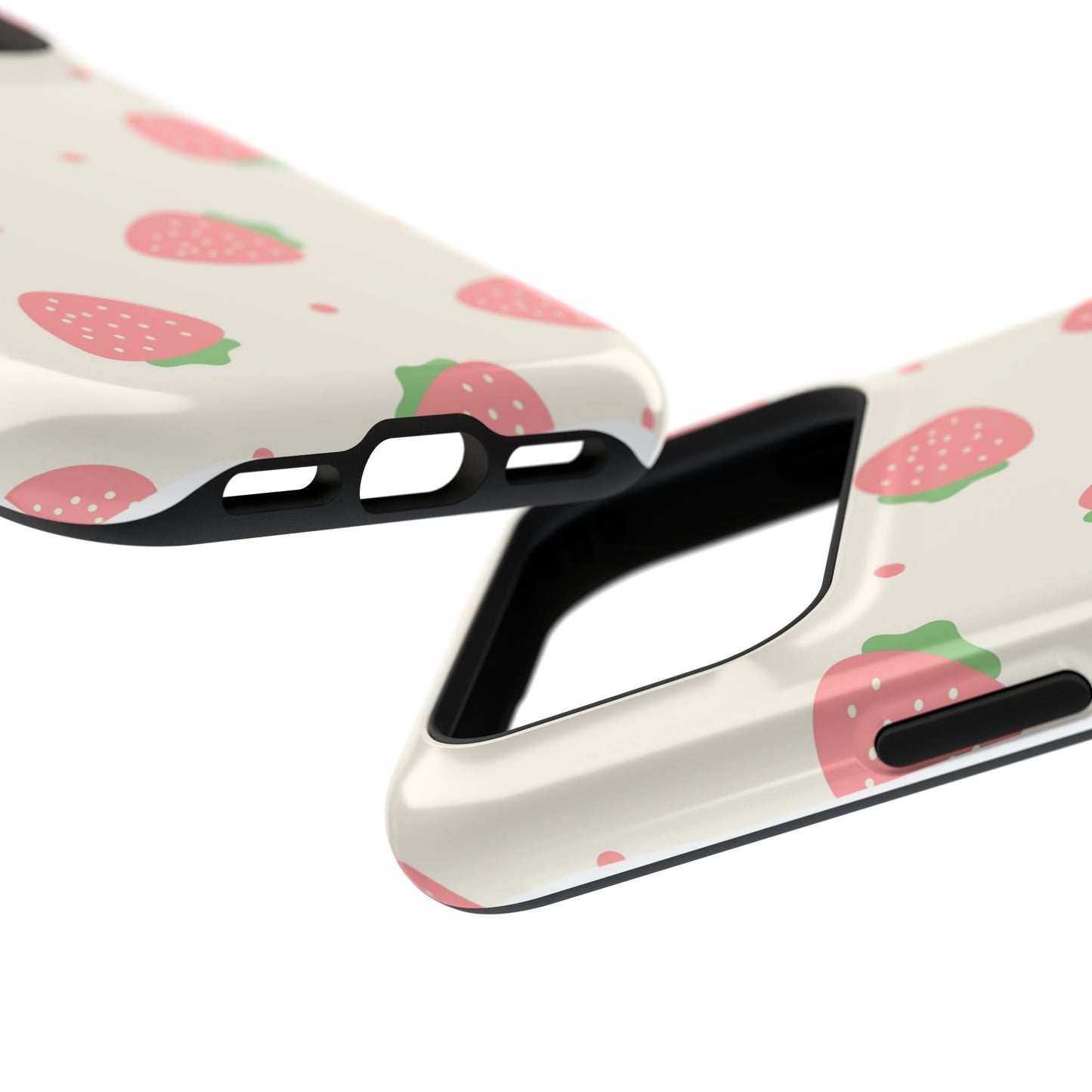 Strawberry Pattern Impact-Resistant Phone Case