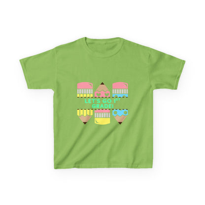 Kids T-Shirt — "Let's Go to 1st Grade" Cute Pencil Back-to-School Tee