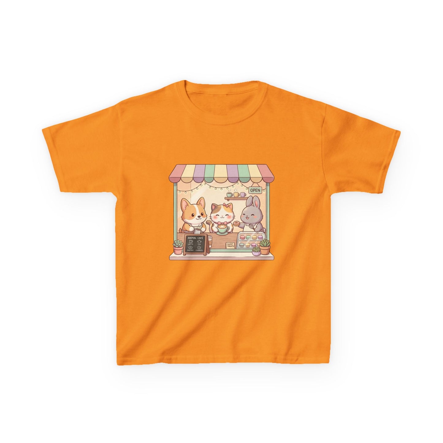 Kids Tee — Cute Animal Bakery Cartoon Graphic