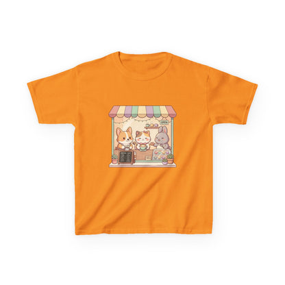 Kids Tee — Cute Animal Bakery Cartoon Graphic