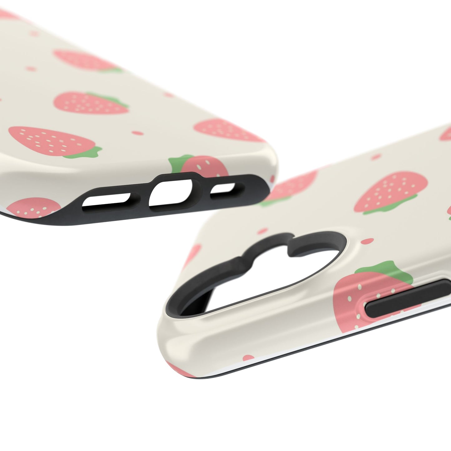 Strawberry Pattern Impact-Resistant Phone Case