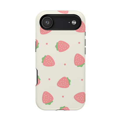 Strawberry Pattern Impact-Resistant Phone Case