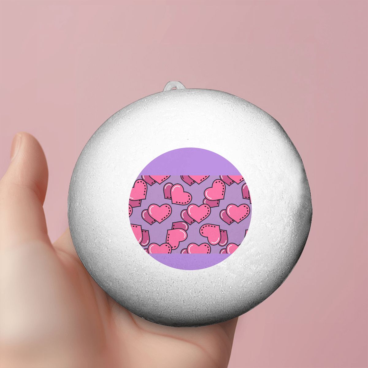 Bao Bun Squishy Purple Hearts