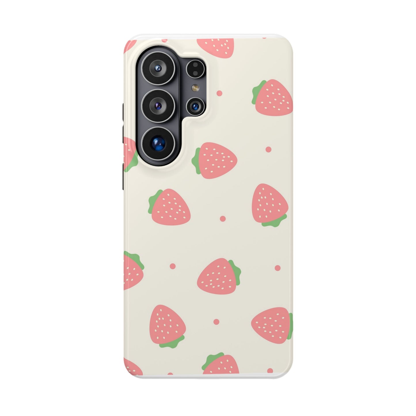 Strawberry Pattern Impact-Resistant Phone Case