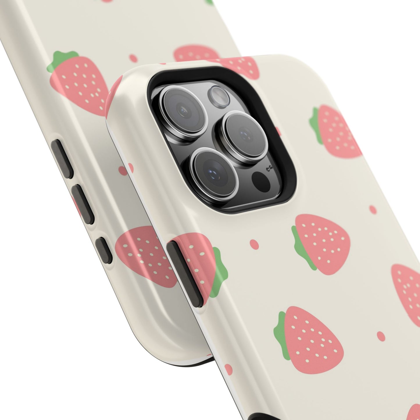 Strawberry Pattern Impact-Resistant Phone Case