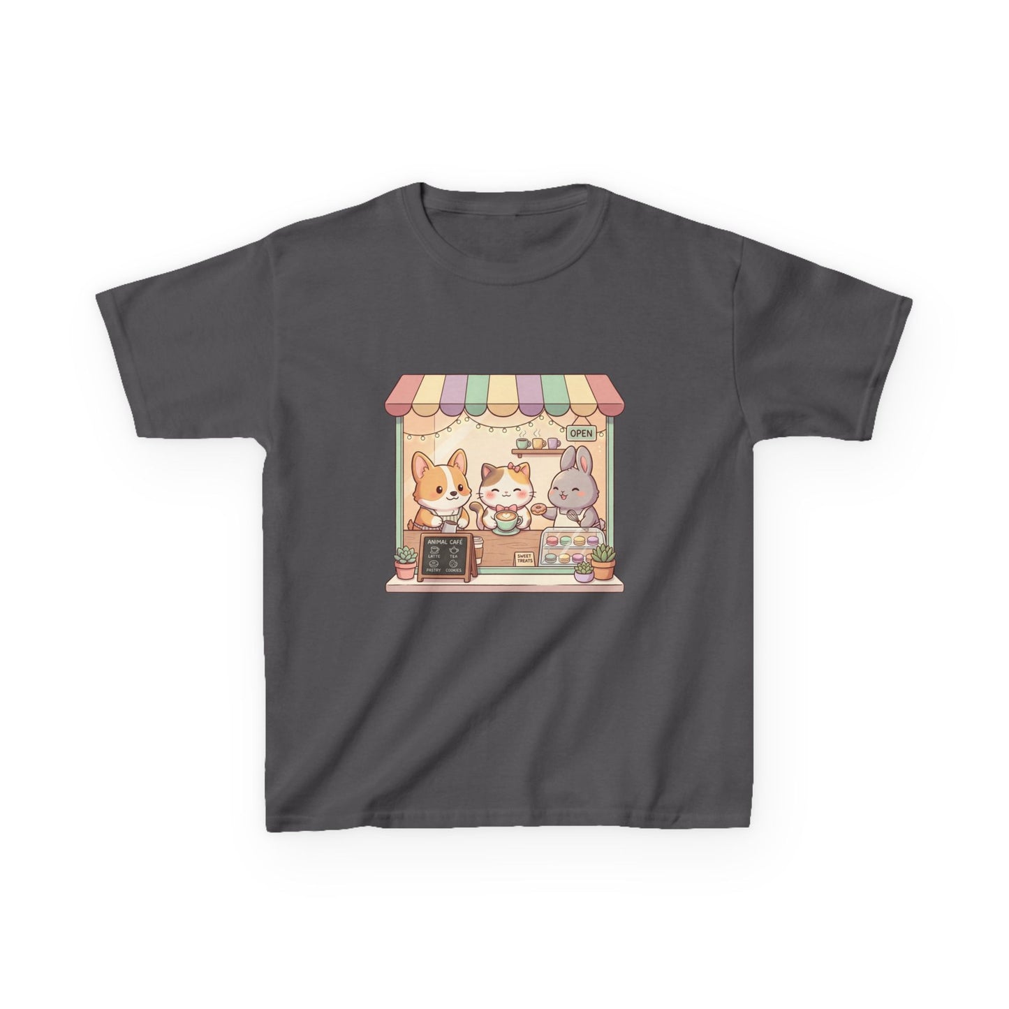 Kids Tee — Cute Animal Bakery Cartoon Graphic