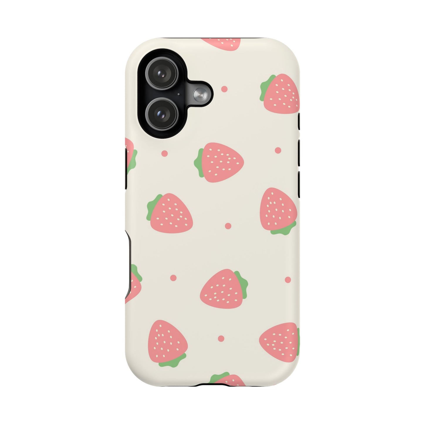 Strawberry Pattern Impact-Resistant Phone Case