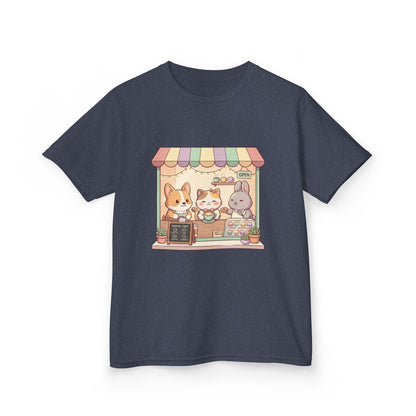 Kids Tee — Cute Animal Bakery Cartoon Graphic