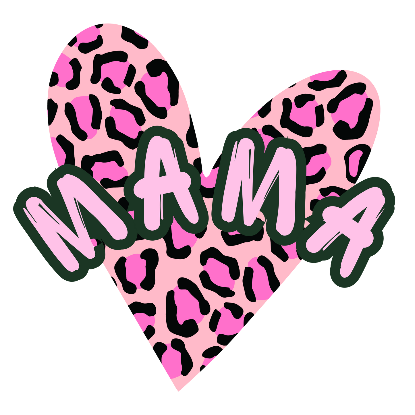 CHEETAH HEART MAMA PNG